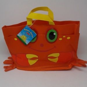 Melissa & Doug Clicker Crab Beach tote bag